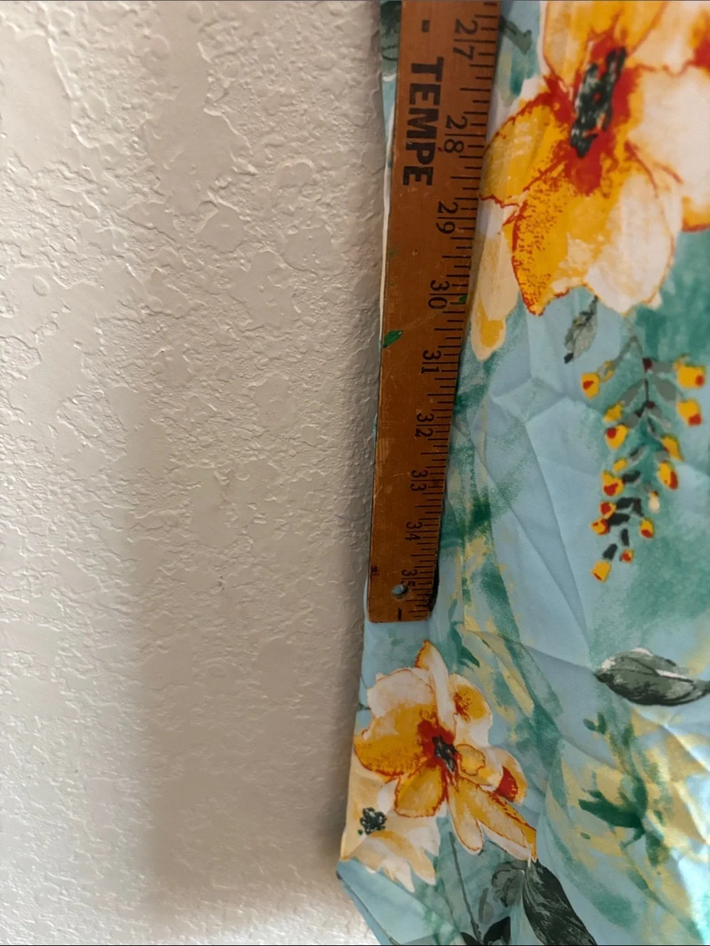 Light Blue Floral Maxi Sundress with Yellow Blooms